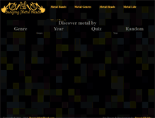 Tablet Screenshot of bangingmetalheads.com